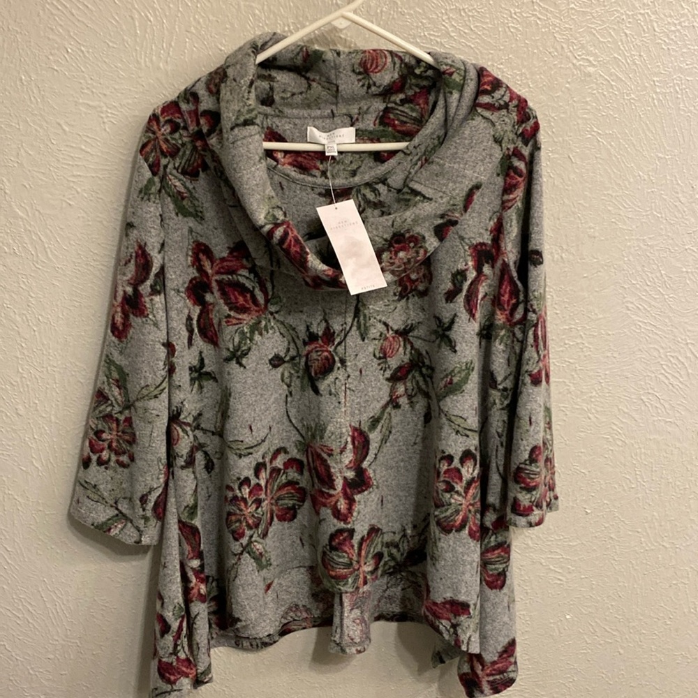 Grey – wine blouse excellent condition